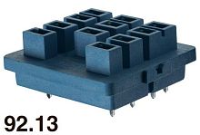 Розетка для монтажа на плате для реле 62.31 62.32 62.33 в комплекте металлич. клипса 092.54 FINDER 9213SMA