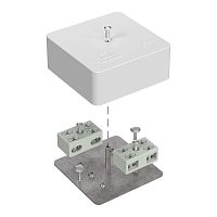 Коробка огнестойкая разветвительная для кабель-канала 40-0450-FR6.0-4-4-Р Е15-Е60 RAL9003 75х75х30 (87 шт/кор) Промрукав | код 40-0450-FR6.0-4-4-Р | ПРОМРУКАВ