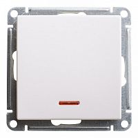 Переключатель 1-клавишный W59, с подсветкой, скрытый монтаж, белый | код. VS610-157-1-86 | Schneider Electric