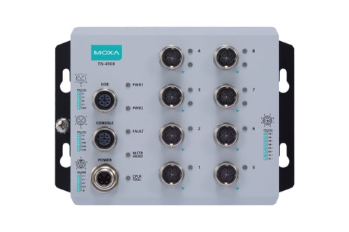 Коммутатор TN-4908-8GTX-WV-CT-T 8*GE router, 24 to 110 VDC power input, conformal coating, -40 to 70 C operating temperature, IP40 | код 00-06137867 | MOXA
