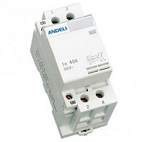 Контактор модульный КМ63-20/20(2NO) 2P 20A (ANDELI) | код ADL08-231 | ANDELI