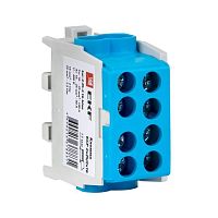 Клемма распределительная КСР с двойным винтом 2x25/2x16 синяя PROxima | код ksr-2.25-2.16-blue | EKF