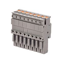 Штекер зажим push-in 8 точек подключения 2.5кв.мм сер. DKC VPR-P-2.5-8