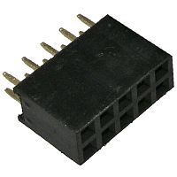 Гнездо для плат 2.54 мм RUICHI PBD 10, 10 контактов | код 62709 | Ruichi
