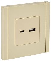 FORTE&PIANO Роз. USB A+C 18Вт FP451 ван. IEK | код FP-U22-018-K10 | IEK