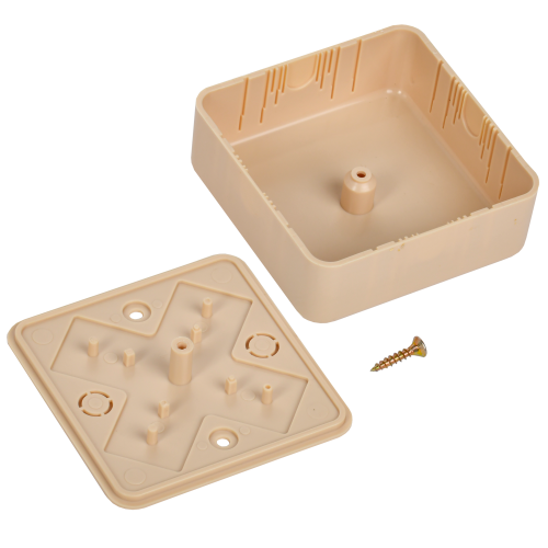 Коробка распаячная КМ для открытой проводки 75х75х28мм сосна | код UKO10-075-075-028-K34-E | IEK фото 2 Коробка распаячная КМ для открытой проводки 75х75х28мм сосна | код UKO10-075-075-028-K34-E | IEK фото 2