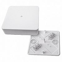 коробка разветвительная КМР-030-032кг наружная (100х100х25) белая с клемм. | код. plc-kmr-030-032kg | EKF