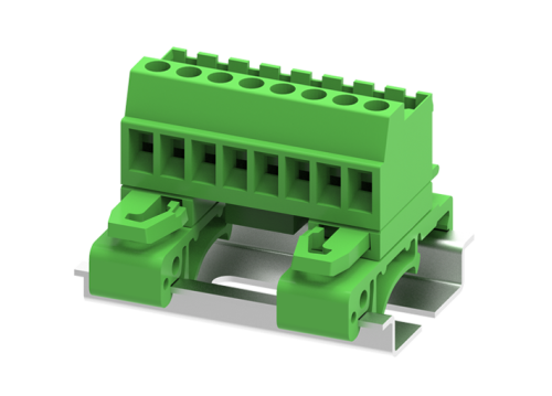 MC-PC5.08V13C-T Разъём штекерный MC, шаг 5.08мм,13 конт. для DIN-рейки,зел., шт | код MC-PC5.08V13C-T | SUPU