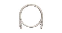 Шнур U/UTP 4 пары Кат.5e 2хRJ45/8P8C T568B Серый | код NMC-PC4UD55B-030-C-GY | NIKOMAX