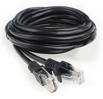 Патч-корд CCA light UTP Гарнизон кат.5e, 3м, литой, многожильный (чёрный) | код PC-UTP-5e-3-BK | Гарнизон