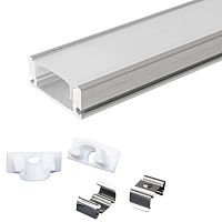 Профиль для светодиодной ленты RUICHI накладной алюминиевый 509-2, 2 м | код 113791 | Ruichi