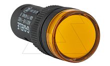 Индикатор светодиодный моноблочный AD16-16C, желтый, LED 24VAC/DC, 16mm, IP50 | код AD16-16C/Y23 | GQELE