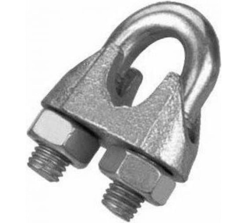 Зажим для троса DIN741 5мм стальной оцинкованный | код DIN741-5 | Крепдил Зажим для троса DIN741 5мм стальной оцинкованный | код DIN741-5 | Крепдил