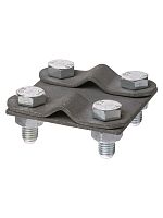 Зажим контрольный 57х57 мм прут-прут ?6-10 мм, термодиффузия TDM | код SQ2401-0045 | TDM