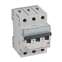 Автоматический выключатель TX³ 6000 - 6 кА - тип характеристики B - 3П - 400 В~ - 6 А - 3 модуля | код 403997 | Legrand 