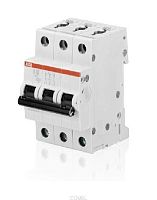 Выключатель автоматический модульный 3п C 63А 6кА SH203 C63 | код. 2CDS213001R0634 | ABB