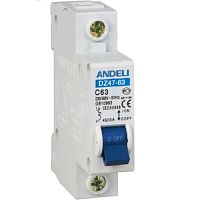 Авт. Выкл. DZ47-63/3P 60A 4.5KAx-ka D(ANDELI) | код ADL01-952 | ANDELI