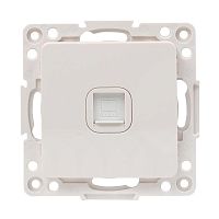 Стокгольм Механизм Розетки RJ-45 1-местной белый PROxima | код EYK01-035-10 | EKF
