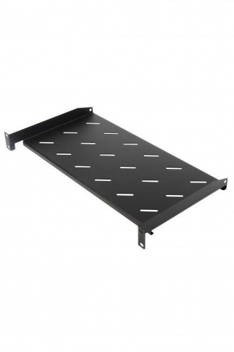 Полка угловая TAL3-1U-250-RAL9005 с перфорацией 19дюйм 1U ширина 440мм глубина 250мм черн. (RAL 9005) | код 431067 | Hyperline