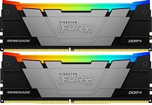 Память DDR4 2x8GB 3600MHz Kingston KF436C16RB2AK2/16 Fury Renegade RGB RTL Gaming PC4-28800 CL16 DIMM 288-pin 1.35В kit dual rank с радиатором Ret | код 2001689 | Kingston