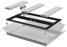 Дверь перфор. двустворч. 800мм шкафа 33U чер. LINEA N | код LN05-33U8X-D2P | ITK