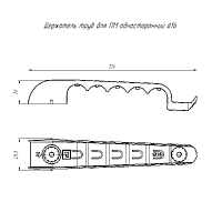 Держатель труб для прямого монтажа односторонний на 5 мест белый d16 (30шт/210шт уп/кор) | код PR13.03276 | Промрукав