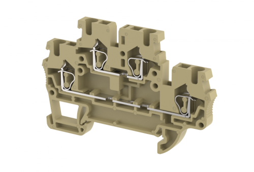 Клемма проходная пружинная 2,5 мм2,двухуровневая, на 2 подключения, хаки SQ2.5-2T-KHAKHI | код 2102020006 | Elmex Клемма проходная пружинная 2,5 мм2,двухуровневая, на 2 подключения, хаки SQ2.5-2T-KHAKHI | код 2102020006 | Elmex
