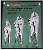 P32M03S Зажимы ручные в наборе, 3 предмета | код P32M03S | JONNESWAY