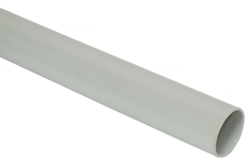 Труба гладкая жесткая ПВХ d=20 серая 2м (50м/компл) IEK | код CTR10-020-K41-2-050 | IEK