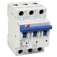 Выключатель автоматический модульный OptiDin ВМ63-3C32-15-УХЛ3 | код 341962 | КЭАЗ