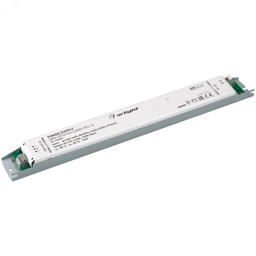 Блок питания ARV-SP24150-LONG-PFC-A (24V, 6.25A, 150W) (ARL, IP20 Металл, 5 лет) | код 25480 | Arlight