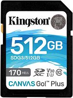 Флеш карта SDXC 512GB Kingston SDG3/512GB Canvas Go! Plus w/o adapter | код 1401301 | Kingston
