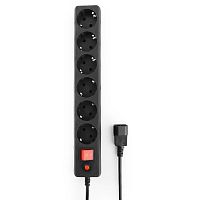 Сетевой фильтр Гарнизон ЕНВ-0 0,5 м 6р черный для UPS | код EHB-0 | Гарнизон