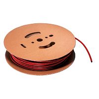 Термоусадочная трубка без клеевого слоя RUICHI, коэффициент усадки 2:1, катушка 200 м, диаметр 4 мм, красная | код 60644 | Ruichi