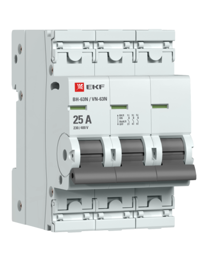 Выключатель нагрузки 3п 25А ВН-63N PROxima | код S63325 | EKF