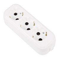 Колодка 3 гнезда с/з PROconnect Эконом | код 11-8712 | REXANT