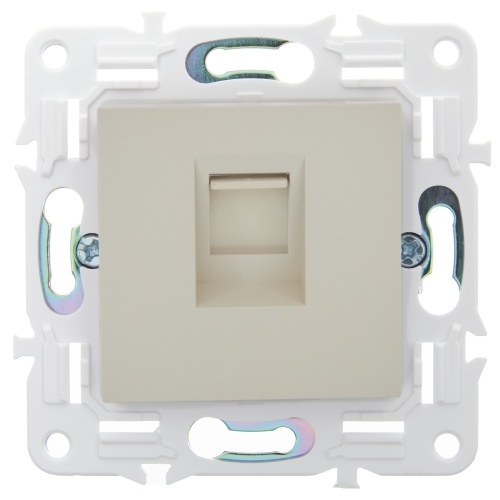 SKANDY Роз. комп. RJ45 кат.5E SK-K01B беж. IEK | код SK-K10-1-K10 | IEK фото 2
