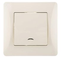 Выключатель 1-кл. СП Ugra 10А 250В с индикацией механизм беж. | код С11В18-003 | GUSI