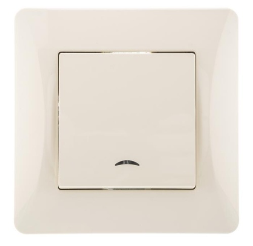 Выключатель 1-кл. СП Ugra 10А 250В с индикацией механизм беж. | код С11В18-003 | GUSI Выключатель 1-кл. СП Ugra 10А 250В с индикацией механизм беж. | код С11В18-003 | GUSI