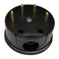 Разъем печной РШ/ВШ карболитовый 25А 380В черный 9112 IN HOME | код 4690612010182 | IN HOME