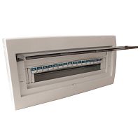 Распределительный щит RUICHI ЩРН-П-18 навесной, прозрачный, чёрная дверь, IP40 | код 113206 | Ruichi