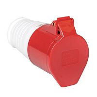 Розетка переносная 224 3Р+РЕ 32А 380В IP44 | код. ps-224-32-380 | EKF