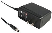 Адаптер AC-DC, 15Вт, вход 90...264B AC 47...63 Гц, 135...370B DC, выход 48B/0.31A, изоляция 3000B AC, 34x71x50мм, 0...+50С, вилка США, выходной разъем 11, диам. 5.5х2.1мм | код GS15U-8P1J | MeanWell