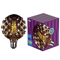 Лампа светодиодная VINTAGE GOLD Filament колба "Еж" шар G125 E27 5Вт 2200К теплый свет | код 32449 2 | REV