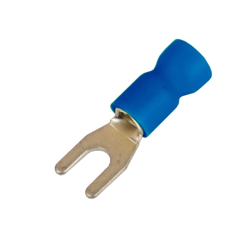 Наконечник вилочный с изолир.фланцем ПВХ, легкий ввод жилы, 1,5-2,5 кв.мм М4 (д.4,3 мм) (НВИ) | код 2B14P-EE-PVC | DKC Наконечник вилочный с изолир.фланцем ПВХ, легкий ввод жилы, 1,5-2,5 кв.мм М4 (д.4,3 мм) (НВИ) | код 2B14P-EE-PVC | DKC