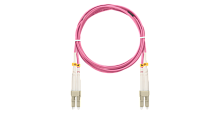 Шнур NIKOMAX волоконно-оптический, соединительный, многомодовый 50/125мкм, стандарта ОM4, LC/UPC-LC/UPC, двойной, LSZH нг(A)-HFLTx, 2мм, маджента, 5м | код NMF-PC2M4C2-LCU-LCU-005 | NIKOMAX
