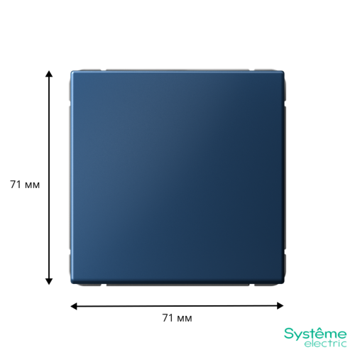 ARTGALLERY 1-клавишный ВЫКЛЮЧАТЕЛЬ, 10АХ, механизм, быстрозажимные клеммы, АКВАМАРИН | код GAL001111S | Systeme Electric фото 2