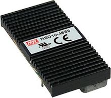 Источник питания DC-DC, 10Вт, вход 22…72В, выход 2,5В/0,12...2,5А, изоляция 1500В DC, корпус 51х25.4Х10мм, -25…+70С | код NSD10-48S3 | MeanWell