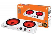 Электроплитка двухконф.ЭПС2 230 В, 2х1 кВт, спираль, белая, TDM | код SQ2504-0002 | TDM