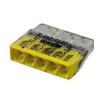 2273-245 Экспресс-клемма с пастой 5-проводная до 2,5 мм кв, (100 шт./уп.) WAGO | код 07-5144 | WAGO
